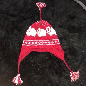 Red and white Christmas hat